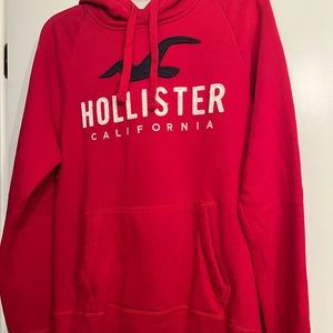 Men’s Hollister Hoodie Red Size Medium